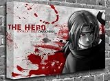 Anime Naruto Itachi Canvas Uchiha Art Print Action Roll Canvas (UNFRAMED) Size:16 x 12 (40 x 30 cm Approx)