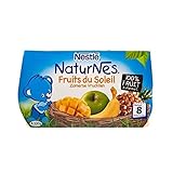 夏の果物（8ヶ月）4×130グラム (Nestle NaturNes) (x 4) - Nestle NaturNes Summer Fruits (8 months) 4 x 130g (Pack 