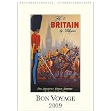 Bon Voyage Travel Cavallini 2009 Vintage Prints Wall Calendar 13 by 19 inches cream laid paper finish