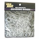 Gold Magic Clear Elastic Braiding Bands (Pack of 12)
