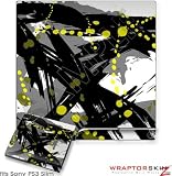 Sony PS3 Slim Skin - Abstract 02 Yellow