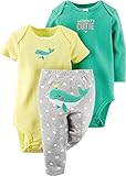 Carters Baby Girls 3-pc. Cutie Bodysuit Set