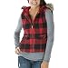 Mossimo® Supply Co Juniors Hooded Plaid Flannel Vest Buffalo Plaid
