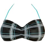 Hurley One & Only Plaid Sweetheart Bikini Top - Women's
