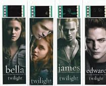 TWILIGHT SET OF 4 ORIGINAL FILMCELL BOOKMARKS