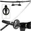 Reverse Blade Katana Black with Stand