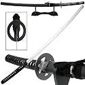 Reverse Blade Katana Black with Stand