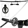 Reverse Blade Katana Black with Stand