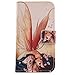 Lankashi Leather Cover Case for BLU Life View L110a Wing Girl Design