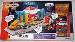 Matchbox CAR WASH ADVENTURE Play Set with 5 Die Cast Cars