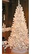 7.5' White Slim Siberian Fir Pre-Lit Artificial Christmas Tree - Clear Lights