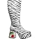 Adult Zebra Gold Fish Tank Boots (Size: Medium 7-8)