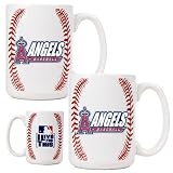 Los Angeles Angels of Anaheim 2 Piece GameBall Coffee Mug Set (with "Angels")