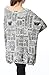 ELLAZHU Women Baggy Newspaper Knit Pullover Dress Onesize SZ44 Grey