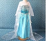 Frozen-Inspired ice Queen Elsa Dress (4-6) Halloween Costume Party