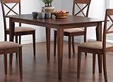 Dining Table Contemporary Style Walnut Finish