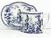 Blue Joan of Arc Fine Porcelain China Teacup and Saucer Set