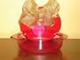 Tupperware Rock 'N Serve Round Bowl 2 1/2 Cup- Candy Cane