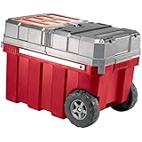 Keter New Masterloader Plastic Portable Rolling Organizer Tool Box Storage Solution