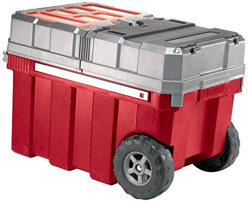 Keter new masterloader plastic portable rolling organiz…