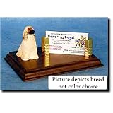Afghan Hound (Black) Business Card Holder