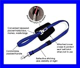 6 FOOT - BLUE - Quick Control Leash + Seat belt latch