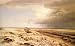 Art, Oil painting reproduction size 24x36 Inch, painting name: Deserted Boat on a Beach, By La Cour Janus Andreas Bartholin