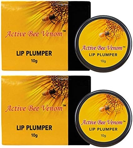 New Zealand Active Bee Venom Lip Plumper - Best Lip Plumper Balm 10g x 2 Pots by Active Bee Venom