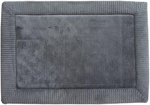 Airflo Memory Foam Bath Mat with State of the Art 3D Mesh Technology by Momentum Home. Ultra Soft and Absorbent Microfiber with Non-Slip Backing. Perfect for in Front of the Sink or Shower. Extreme Comfort and Functionality that Keeps your Floors Dry and Provides a Comforting Pillow Under your Feet. Completely Machine Washable so Cleaning is a Breeze! - Gray - 21" x 34"