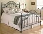 Fashion Bed Group Kensington Metal Poster Bed in Dusty Silver Finish