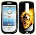 Hard Skull on Fire Case Cover Faceplate Protector for T-Mobile HTC MyTouch 3G Fender with Free Gift Reliable Accessory Pen