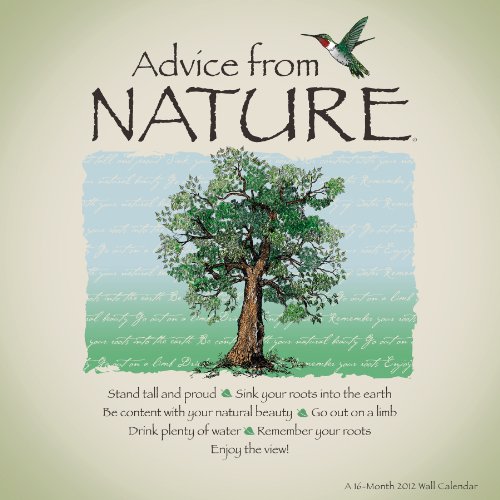 Advice From Nature 2012 Linen Wall Calendar