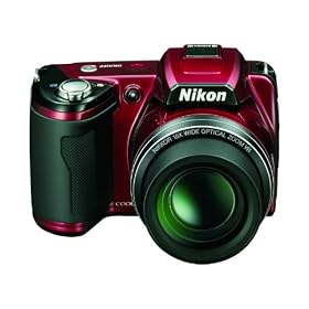 Nikon L110 Digital Camera - Red (12.1MP, 3 inch LCD, 15x Optical Zoom)