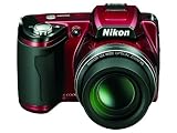 Nikon L110 Digital Camera - Red (12.1MP, 3 inch LCD, 15x Optical Zoom)
