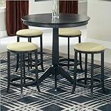 Hillsdale Tiburon 5 Piece Pub Table Set in Espresso