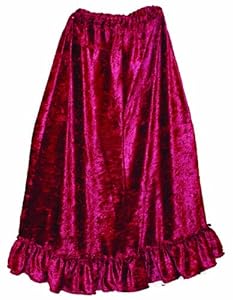 Alexanders Costumes Renaissance Peasant Skirt, Burgundy, One Size