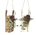 Pack of 8 Nature's Peace Vintage-Style Rustic Wooden Sled Christmas Ornaments 8