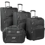 International Traveller Premium Collection 4 Pc. Exp. Luggage Set (Black) International Traveller Premium Collection 4 Pc. Exp. Luggage Set (Black)