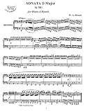 Mozart Sonata in D Major K.381 for Piano 4 Hands: Instantly download and print sheet music