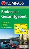 Bodensee Gesamtgebiet: Wander- und Bikekarte mit Panorama. GPS-genau. 1:75.000