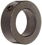 Climax Metal C-100-BO Shaft Collar, Steel With  Black Oxide Finish , One Piece, Set Screw Style, 1" ID, 1-1/2" OD, 5/8 " Wide , With  5/16-24 x 1/4 Set Screw