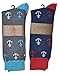 Fine Fit Mens Novelty Print Socks | 2 Pair Set | Trouser Socks | Casual | Crew