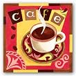 Italian Cafe by Jennifer Brinley 10"x10" Art Print Poster