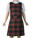 Bib Front Jumper With Kick Pleats