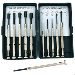 11pc Precision Screwdriver & Nut Driver Set Case Tools