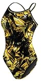 IMAGE OF TYR Women's Freeze Frame Swim Suit, Gold, 38 -Inch