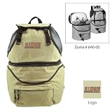 Illinois Fighting Illini NCAA Zuma Insulated Backpack (Beige) (Embroidered Logo)