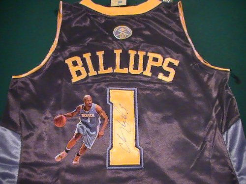 CHAUNCEY BILLUPS SIGNED AUTOGRAPHED JERSEY DENVER NUGGETS COA + PROOF PHOTO
