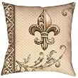 Fleur de Lis Indoor/Outdoor Weather Resistant Fabric Pillows (Set of two 20 inch)