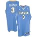 Allen Iverson Denver Nuggets Light Blue Youth Swingman Adidas NBA Jersey